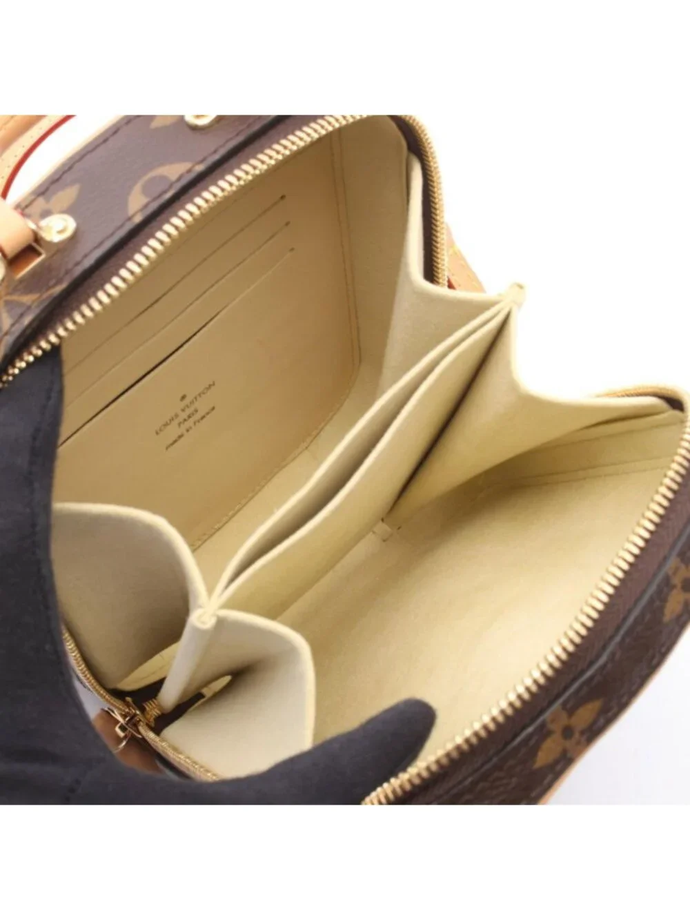 Louis Vuitton Valisette Vertical 2-Way Canvas Leather Handbag